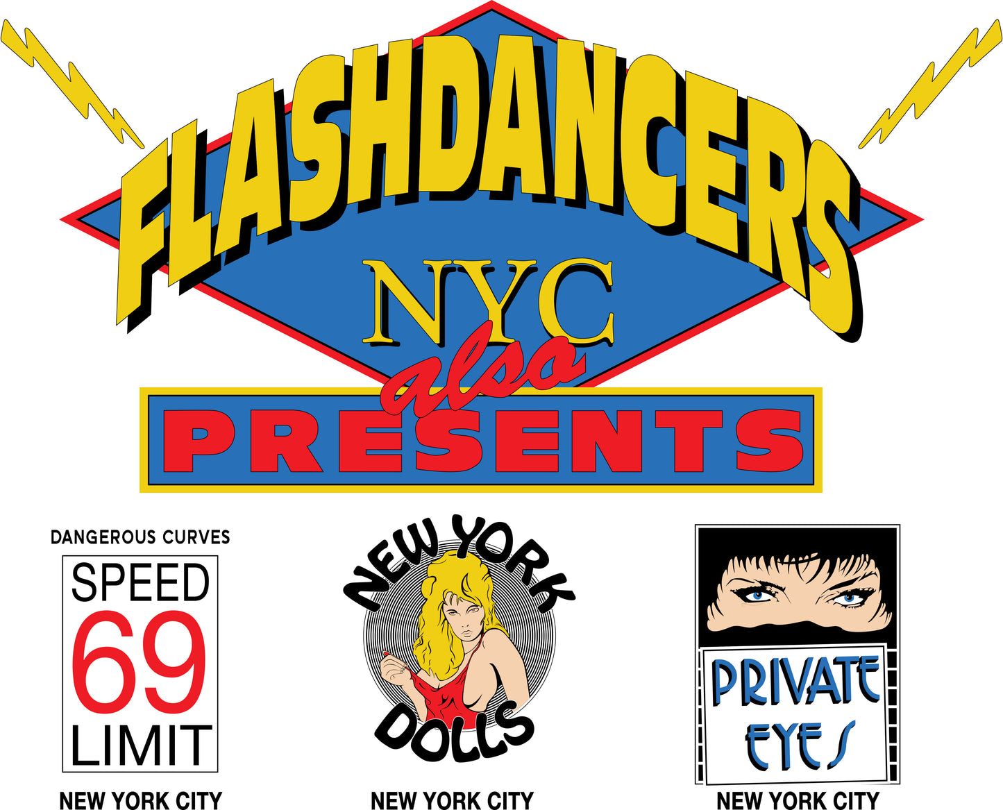 WORLD OF FLASHDANCERS - Short Sleeve T-Shirt (Heather White)